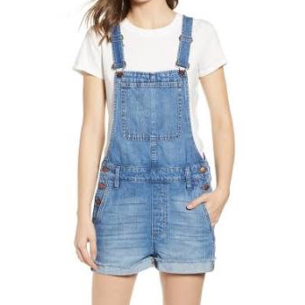 Madewell Women's Denim Overall shorts